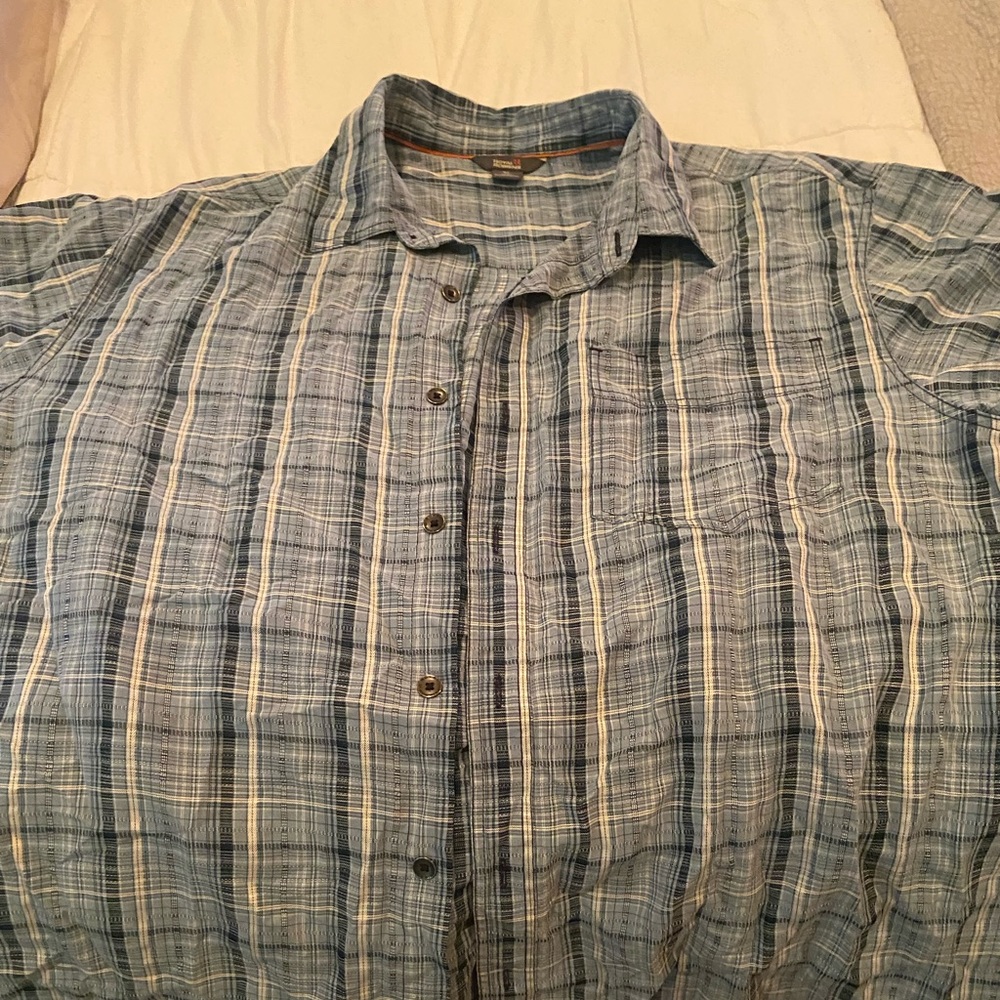 Plaid, button down, size XL